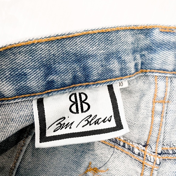 COPY - Bill Blass Vintage High Rise Jean Shorts Size 10 - Picture 6 of 9